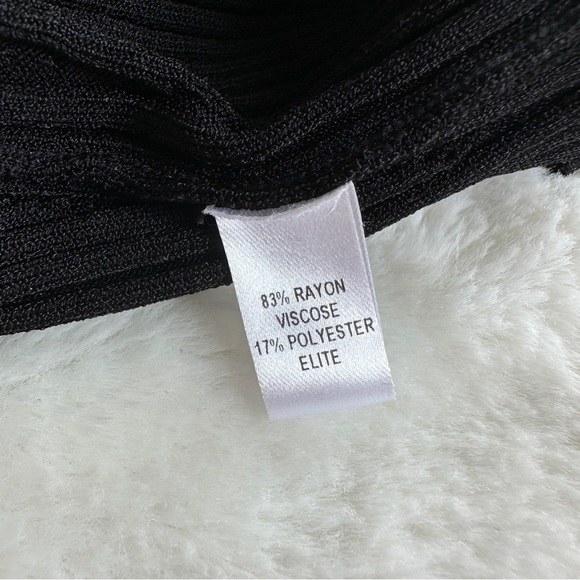 Cushnie Et Ochs Tie Waist Cropped Black Turtleneck Wrap Sweater XS - Picture 10 of 11